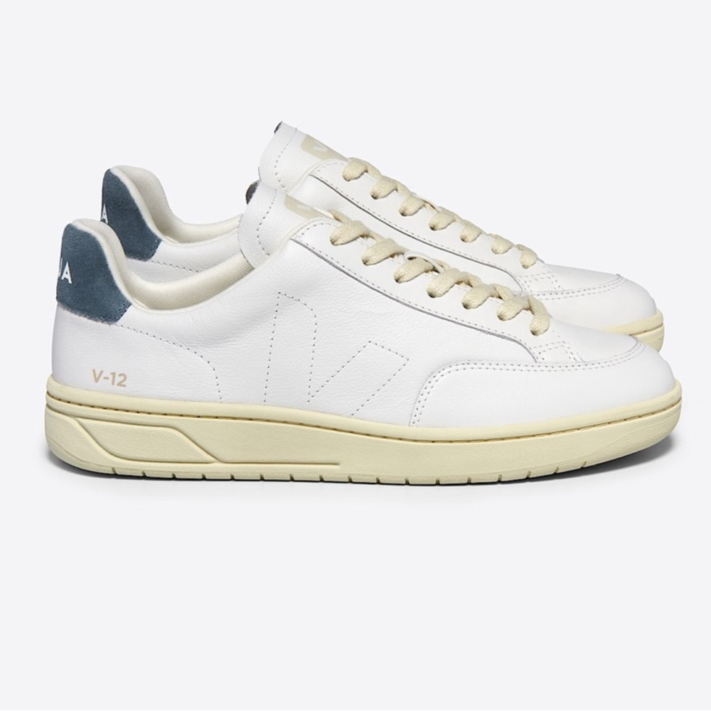 V-12 Stitch Leather White California Vejas